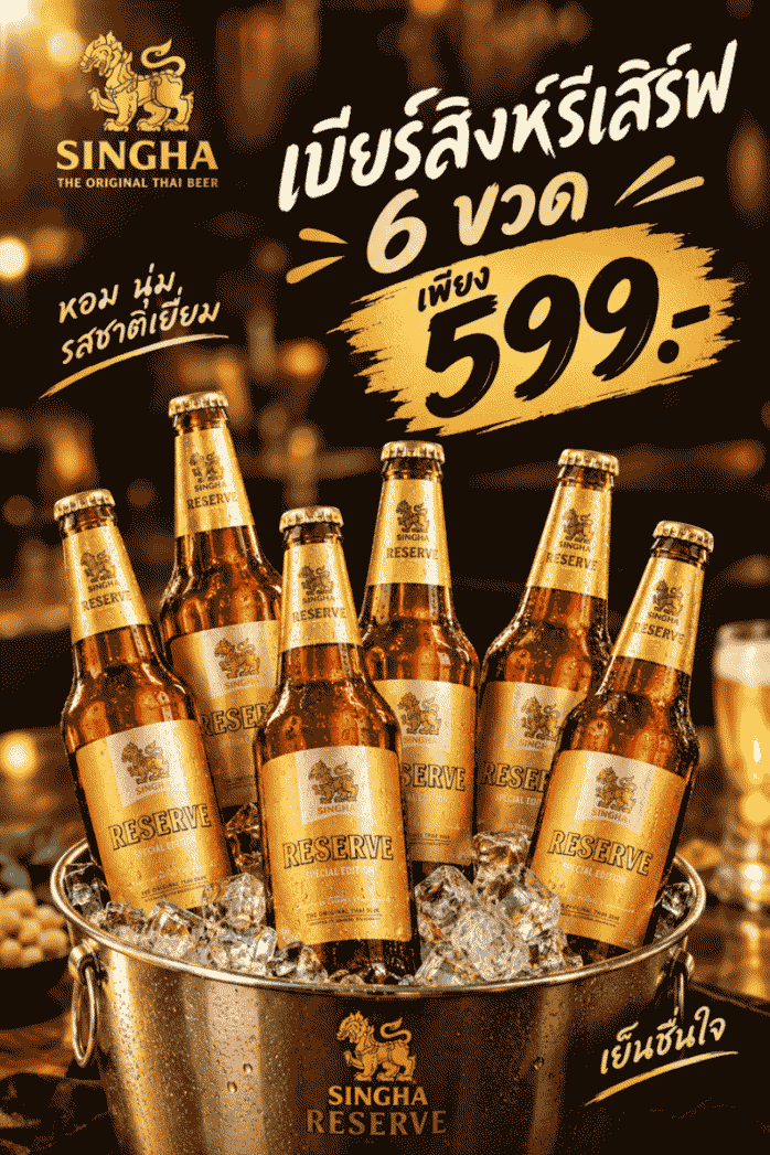 Singha Reserve Special Edition (6 ขวด)